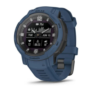 Умные часы Garmin Instinct Crossover Solar 45 мм (010-02730-02) синий