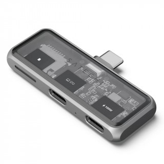 Хаб Satechi Mobile XR Hub with microSD PD 100W (ST-HXRSDM) серый
