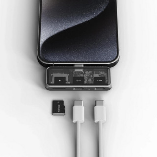 Хаб Satechi Mobile XR Hub with microSD PD 100W (ST-HXRSDM) серый