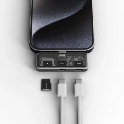 Хаб Satechi Mobile XR Hub with microSD PD 100W (ST-HXRSDM) серый
