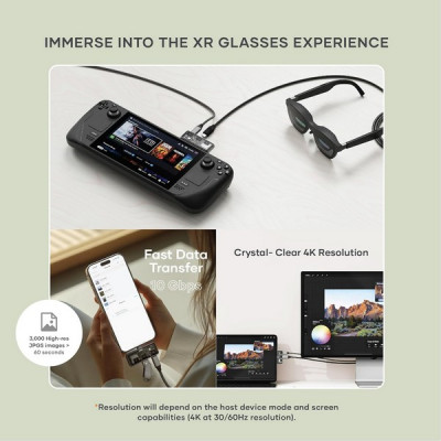 Хаб Satechi Mobile XR Hub with microSD PD 100W (ST-HXRSDM) серый