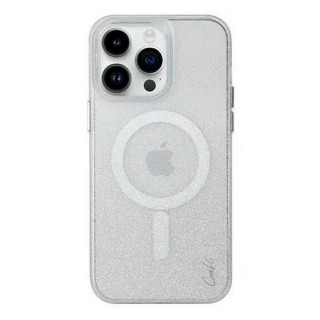 Чехол Uniq COEHL Lumino MagSafe для iPhone 14 Pro (IP6.1P(2022)-LUMSSIL) сверкающее серебро (Sparkling Silver)