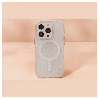 Чехол Uniq COEHL Lumino MagSafe для iPhone 14 Pro (IP6.1P(2022)-LUMSSIL) сверкающее серебро (Sparkling Silver)