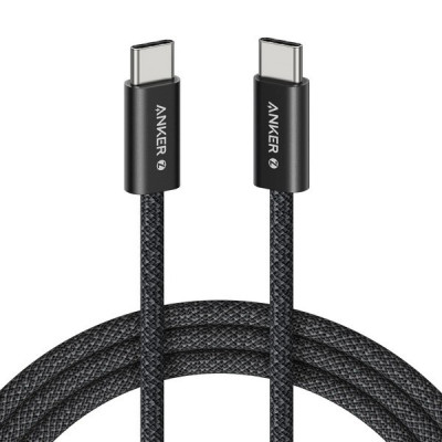 Кабель Anker Zolo Fast Charging USB-C - USB-C 240W 0.9 м (A8060H11) Black