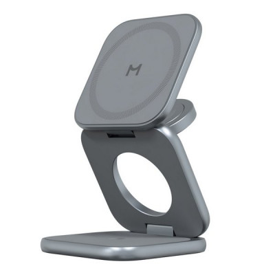 Беспроводное зарядное устройство Magssory Fold Ultra 3 в 1 Qi2.2 (WCH083m) Midnight