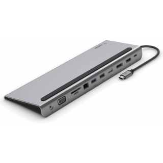 Док-станция Belkin USB-C 11 в 1 Multiport Dock (INC004btSGY), серый