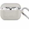 Чехол с карабином Uniq Vencer Silicone case + ремешок для AirPods Pro 2, серый (AIRPODSPRO2-VENGRY)