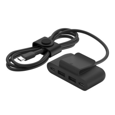 Адаптер Belkin BoostCharge 4-Port USB Power Extender (BUZ001bt2MBKB7) черный