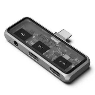 Хаб Satechi Mobile XR Hub with Audio PD 100W (ST-HXRAJM) серый