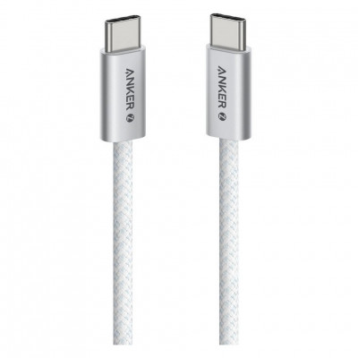 Кабель Anker Zolo Fast Charging USB-C - USB-C 240W 0.9 м (A8060H21) White