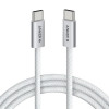 Кабель Anker Zolo Fast Charging USB-C - USB-C 240W 0.9 м (A8060H21) White
