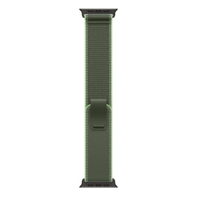 Ремешок Apple Trail Loop 49 мм Green/Neon - Black Titanium Finish