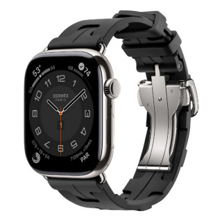 Apple Watch Series 11 Hermes 46 mm Kilim Single Tour Noir