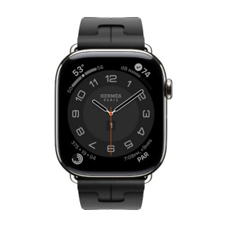 Apple Watch Series 11 Hermes 46 mm Kilim Single Tour Noir