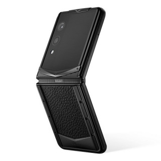 Vertu Quantum Flip Calfskin Jade Black