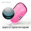 Чехол Elago Clear case with Round strap для AirPods Pro 2 (2022) (EAPP2CL-BA+ROSTR-NHP) неоновый розовый