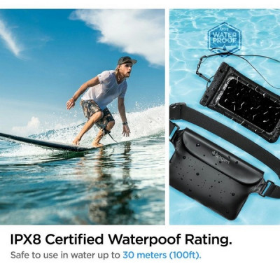 Водонепроницаемая сумка Spigen A621 Universal Waterproof Waist Bag (AMP04533) Black
