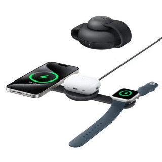 Беспроводное зарядное устройство Anker MagGo 3-in-1 Foldable Charging Pad QI2 15W (B25M8H11) Black