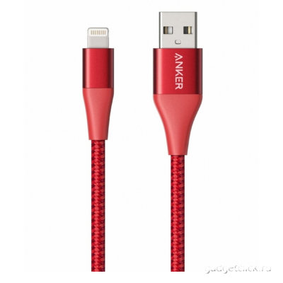 Кабель Anker Powerline+ II USB – Lightning MFI 0.9m, красный (A8452H91)