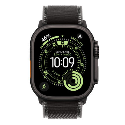 Ремешок Apple Trail Loop 49 мм Black/Charcoal - Black Titanium Finish