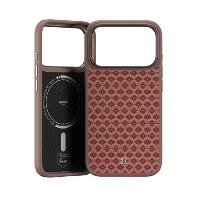 Чехол Benks ArmorGrid ArmorPro Case built with Kevlar для iPhone 17 Pro 6.3" (Orange)