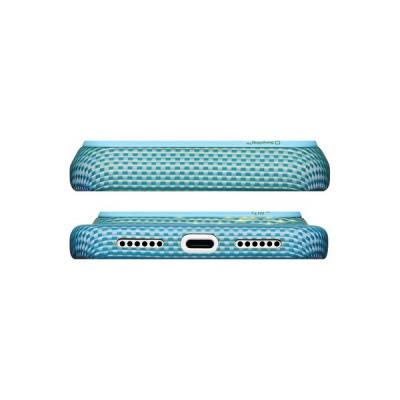 Чехол Pitaka Edge Case для iPhone 18 Pro Max / 17 Pro Max (KI1812PM) Lucid Blue (Glints of Gold)