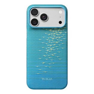 Чехол Pitaka Edge Case для iPhone 18 Pro Max / 17 Pro Max (KI1812PM) Lucid Blue (Glints of Gold)