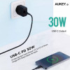 Сетевое зарядное устройство Aukey Swift Series PD 30 Вт USB-C (PA-R1T) черный