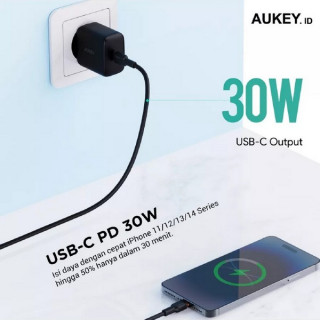 Сетевое зарядное устройство Aukey Swift Series PD 30 Вт USB-C (PA-R1T) черный