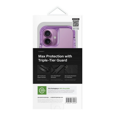 Чехол Uniq Combat MagSafe для iPhone 16 Grape Pink (IP6.1(2024)-COMMGPNK)