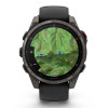 Garmin Fenix 8 Pro 47 мм Amoled Sapphire Carbon Gray DLC Titanium with Black/Pebble Gray Silicone Band (010-03198-00/010-03198-01)
