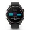 Garmin Fenix 8 Pro 47 мм Amoled Sapphire Carbon Gray DLC Titanium with Black/Pebble Gray Silicone Band (010-03198-00/010-03198-01)