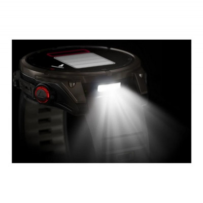 Garmin Fenix 8 Pro 47 мм Amoled Sapphire Carbon Gray DLC Titanium with Black/Pebble Gray Silicone Band (010-03198-00/010-03198-01)