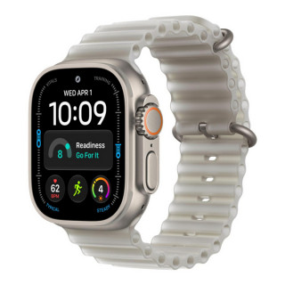 Apple Watch Ultra 4, 49 мм, Natural Titanium TransluGray Ocean Band