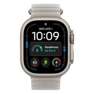 Apple Watch Ultra 4, 49 мм, Natural Titanium TransluGray Ocean Band