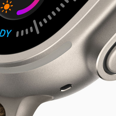 Apple Watch Ultra 4, 49 мм, Natural Titanium TransluGray Ocean Band