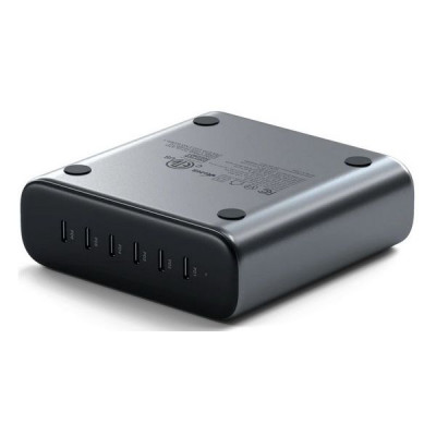Зарядное устройство Satechi 200W USB-C 6-Port PD GaN (ST-C200GM-EU) серый космос
