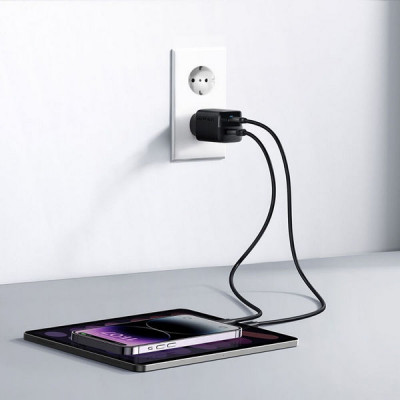 Сетевое зарядное устройство Anker 323 USB-C / USB-A 33W (A2331G11) Black