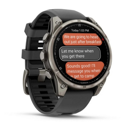 Garmin Fenix 8 Pro 47 мм Amoled Sapphire Titanium with Graphite/Black Silicone Band (010-03198-10/010-03198-11)