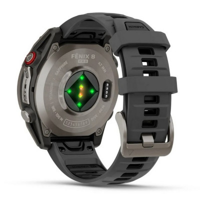 Garmin Fenix 8 Pro 47 мм Amoled Sapphire Titanium with Graphite/Black Silicone Band (010-03198-10/010-03198-11)