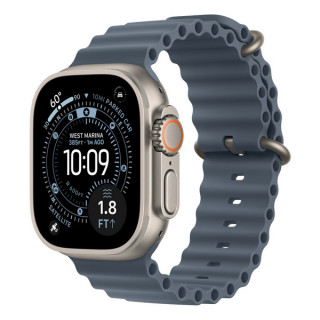 Ремешок Apple Ocean Band 49 мм Anchor Blue / Natural Titanium Finish