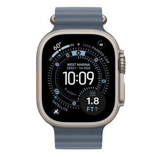 Ремешок Apple Ocean Band 49 мм Anchor Blue / Natural Titanium Finish