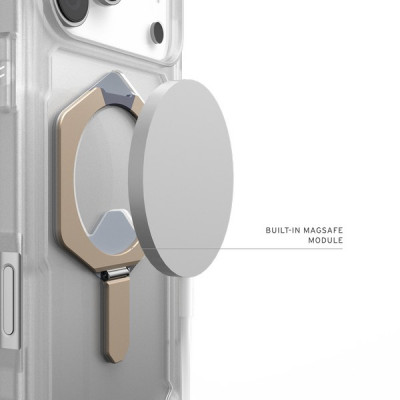 Чехол UAG Plasma XTE Magfit для iPhone 17 Pro Max 6.9" (114528114G36) Clear/Titanium