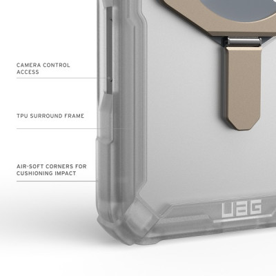 Чехол UAG Plasma XTE Magfit для iPhone 17 Pro Max 6.9" (114528114G36) Clear/Titanium