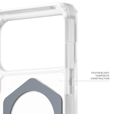Чехол UAG Plasma XTE Magfit для iPhone 17 Pro Max 6.9" (114528114G36) Clear/Titanium