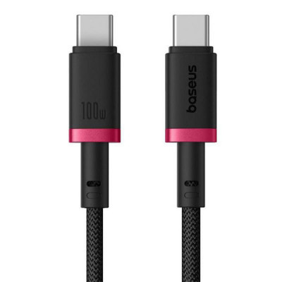 Кабель Baseus Dura Series USB-C - USB-C 100W 1 м (P10377803U01-01) Black Red