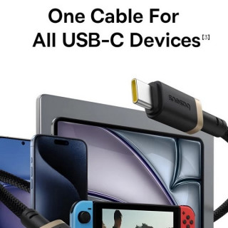 Кабель Baseus Dura Series USB-C - USB-C 100W 1 м (P10377803U01-01) Black Red