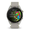Умные часы Garmin Approach S72 47 мм Silver/Citron Titanium Bezel with Fog Gray/Citron ComfortFit Fabric Band (010-04148-01)