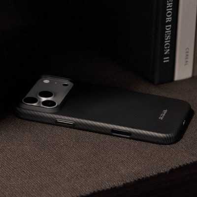 Чехол Pitaka Summa Case для iPhone 18 Pro Max / 17 Pro Max (KI1801SPM) Black/Grey (Twill)