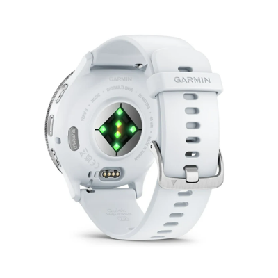 Garmin Venu 3 45 мм — белые, серебристый безель
